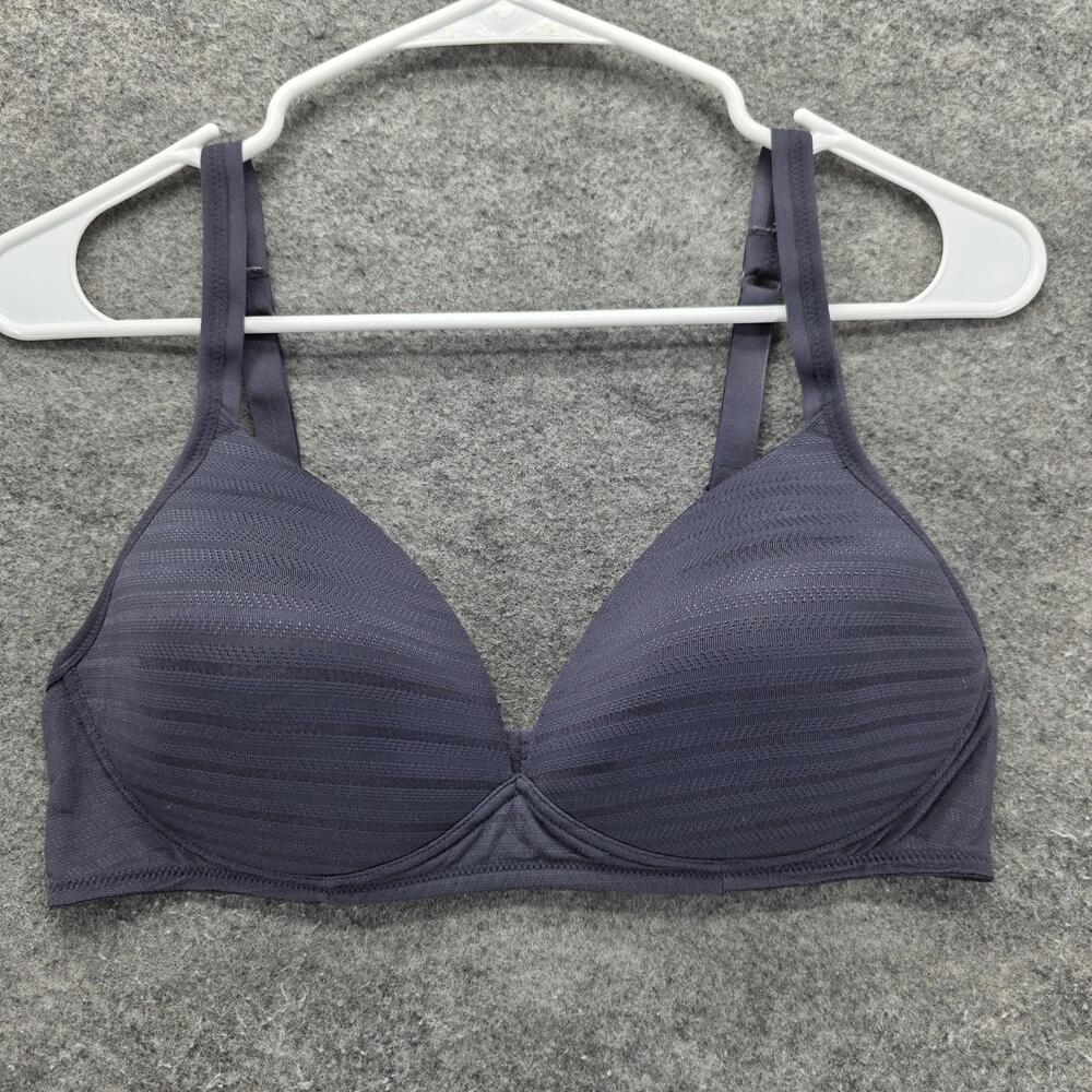 Warners Bra Womens 36C Purple Wireless Lightly Lined Adjustable Everyday Comfort